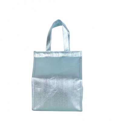 Velcro Tape Insulated Non Woven Cooler Bag For Food Preservation